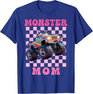 Monster Truck Mom Shirt for Girls, and Truck Lovers T-Shirt - T-Shirt | Royal