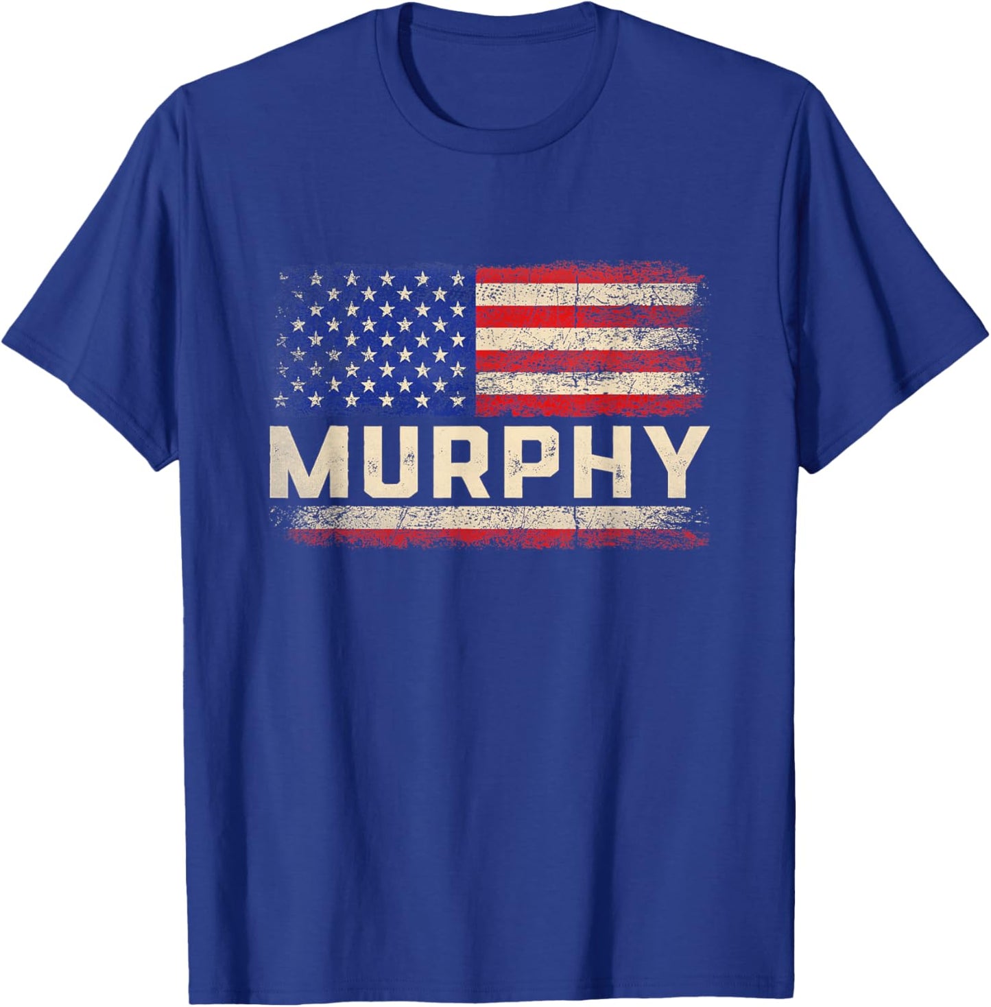 Murphy Last Name Shirt Murphy Name American Flag T-Shirt - T-Shirt | Royal