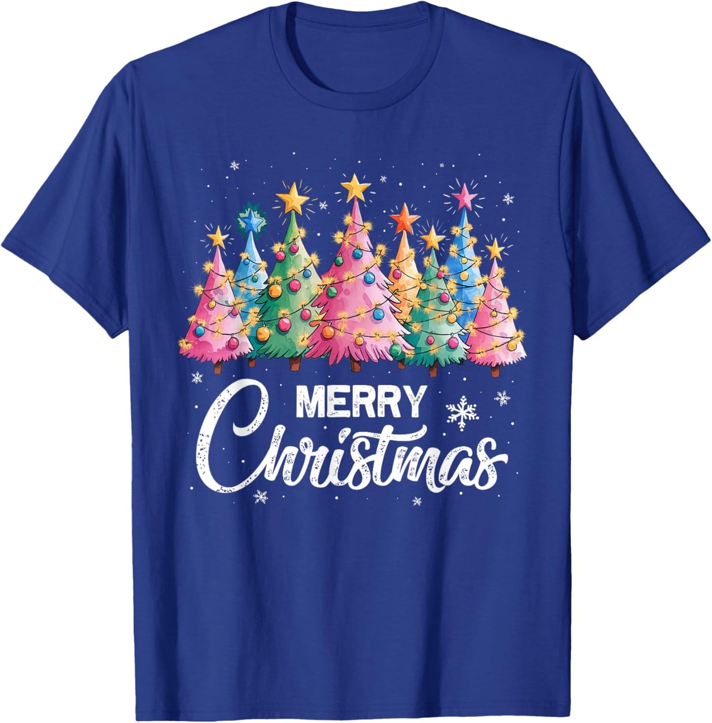Merry Christmas Pink Christmas Tree, Pink Christmas Costume T-Shirt - T-Shirt | Royal