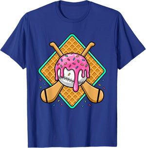 Hurling Player Ice Cream Drip Boys Kids Hurling Dripping T-Shirt - T-Shirt | Royal