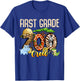 First Grade Zoo Crew Safari Animal Fun Jungle Fun Zoo Kids T-Shirt - T-Shirt | Royal