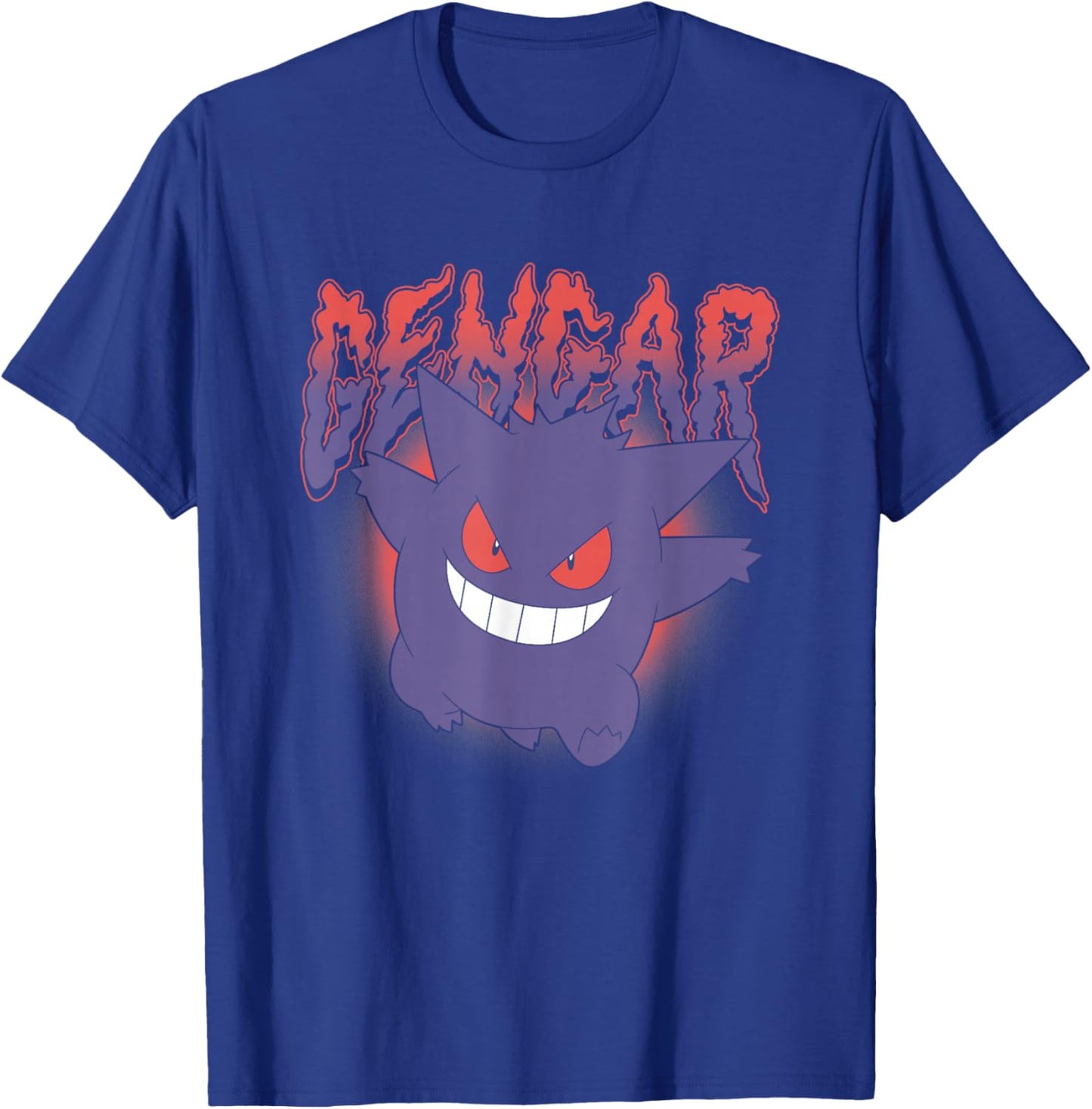 Pokémon Gengar Running Creepy Logo T-Shirt - T-Shirt | Royal
