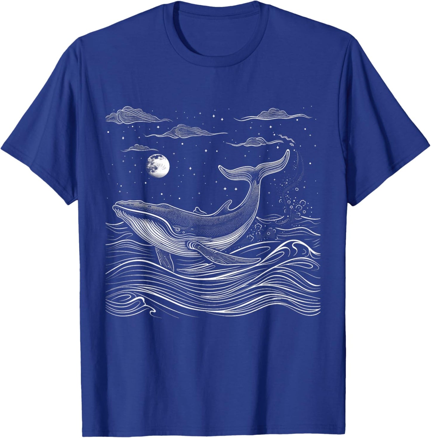 Blue Whale Humpback Whale Lover T-Shirt - T-Shirt | Royal