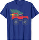 Boys Monster Truck Christmas Tree Xmas Squad Kids Toddler T-Shirt - T-Shirt | Royal