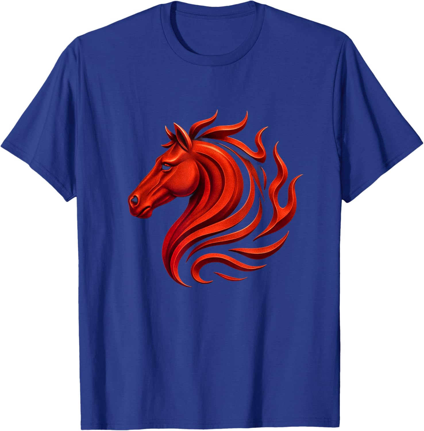 Fire Horse Chinese Zodiac Symbol 2026 Moon New Year T-Shirt - T-Shirt | Royal