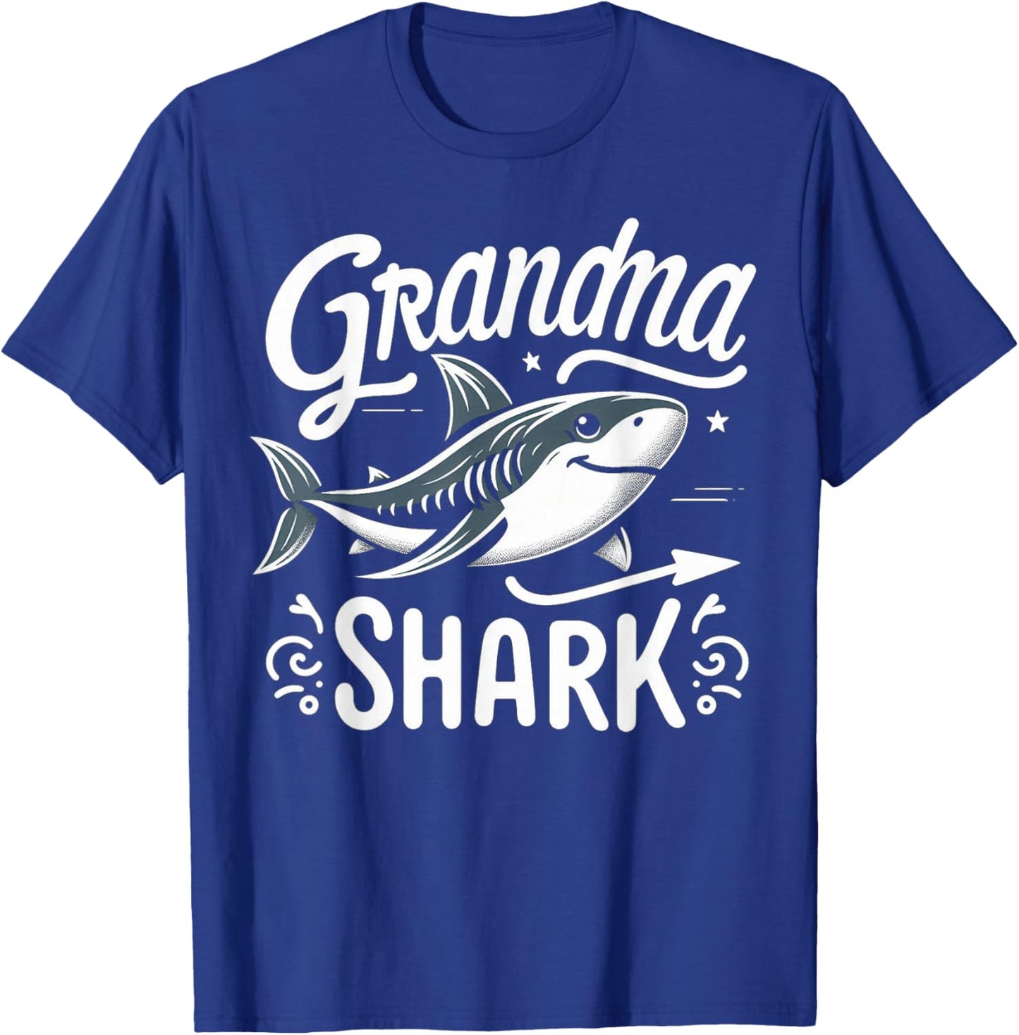 Grandma Shark Funny Shark Matching Family T-Shirt - T-Shirt | Royal