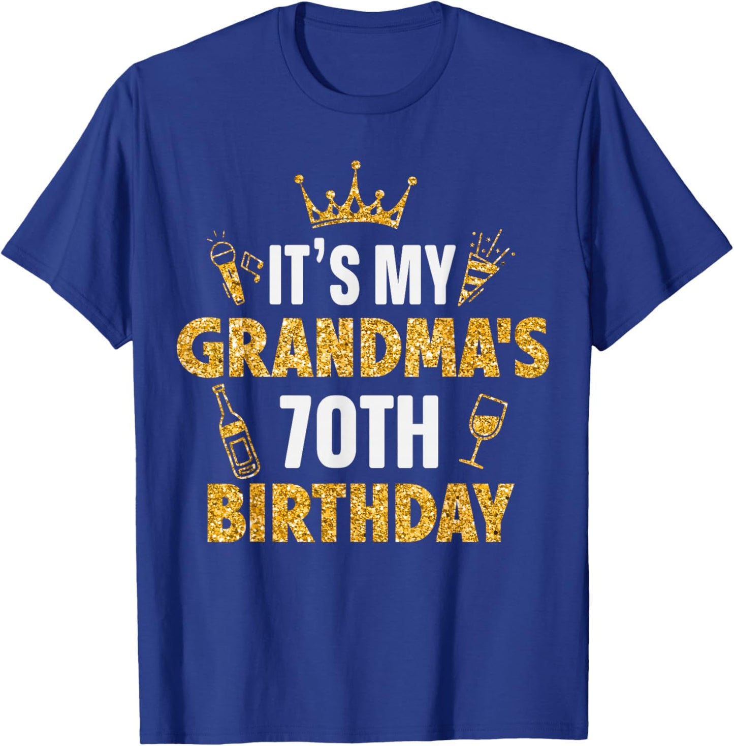 It's My GRANDMA's 70th Birthday 1955 70 Years Old T-Shirt - T-Shirt | Royal