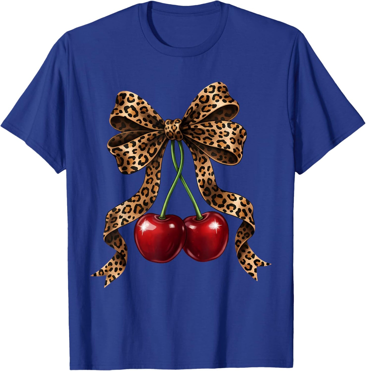 Cherry Bow Coquette Red Cherries T-Shirt - T-Shirt | Royal