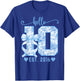 Hello Ten EST 2016 10th Birthday Coquette Bow 10 Year Girl T-Shirt - T-Shirt | Royal