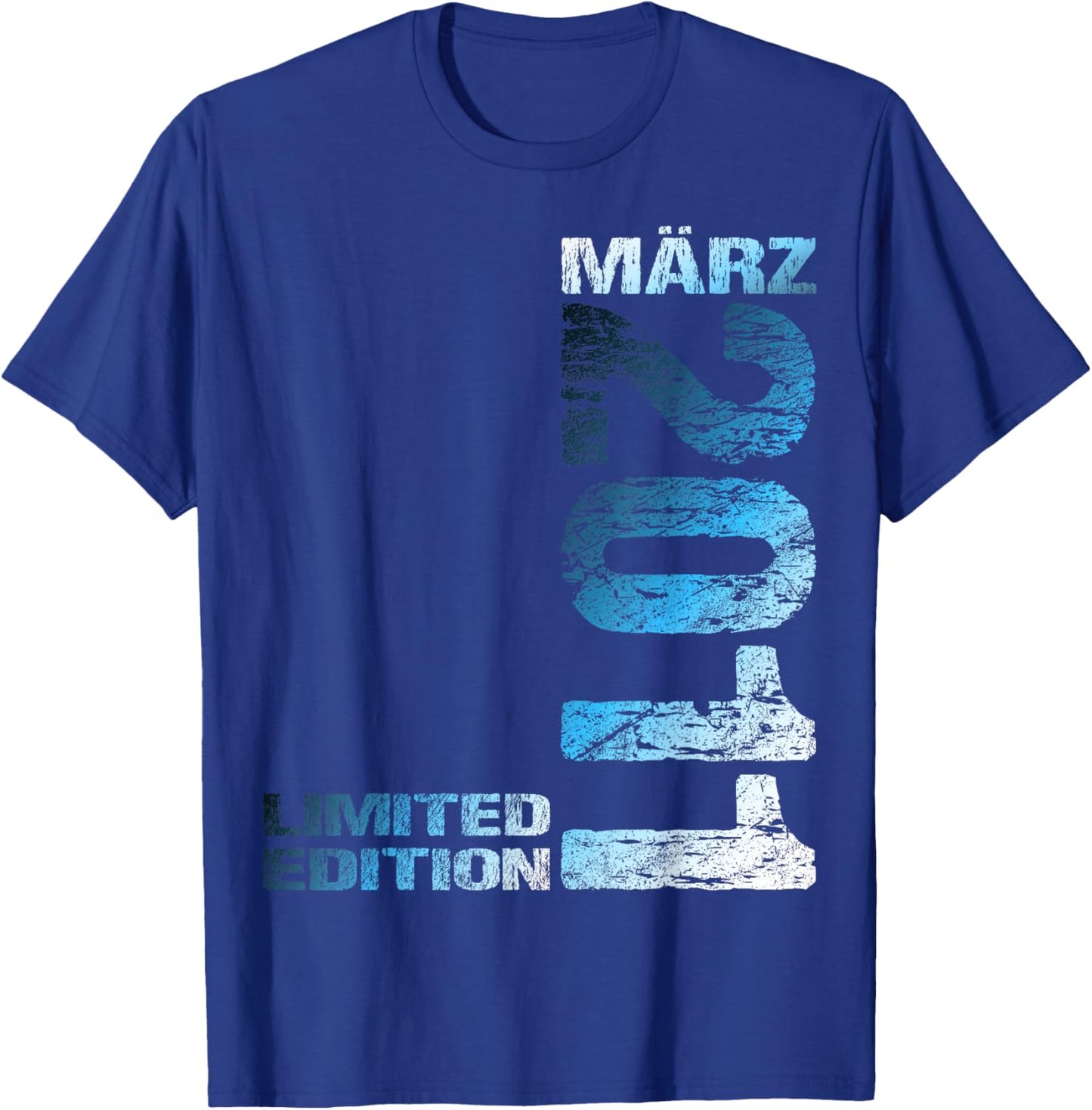 March 2011 Boy Girl 15th Birthday Limited Edition T-Shirt - T-Shirt | Royal