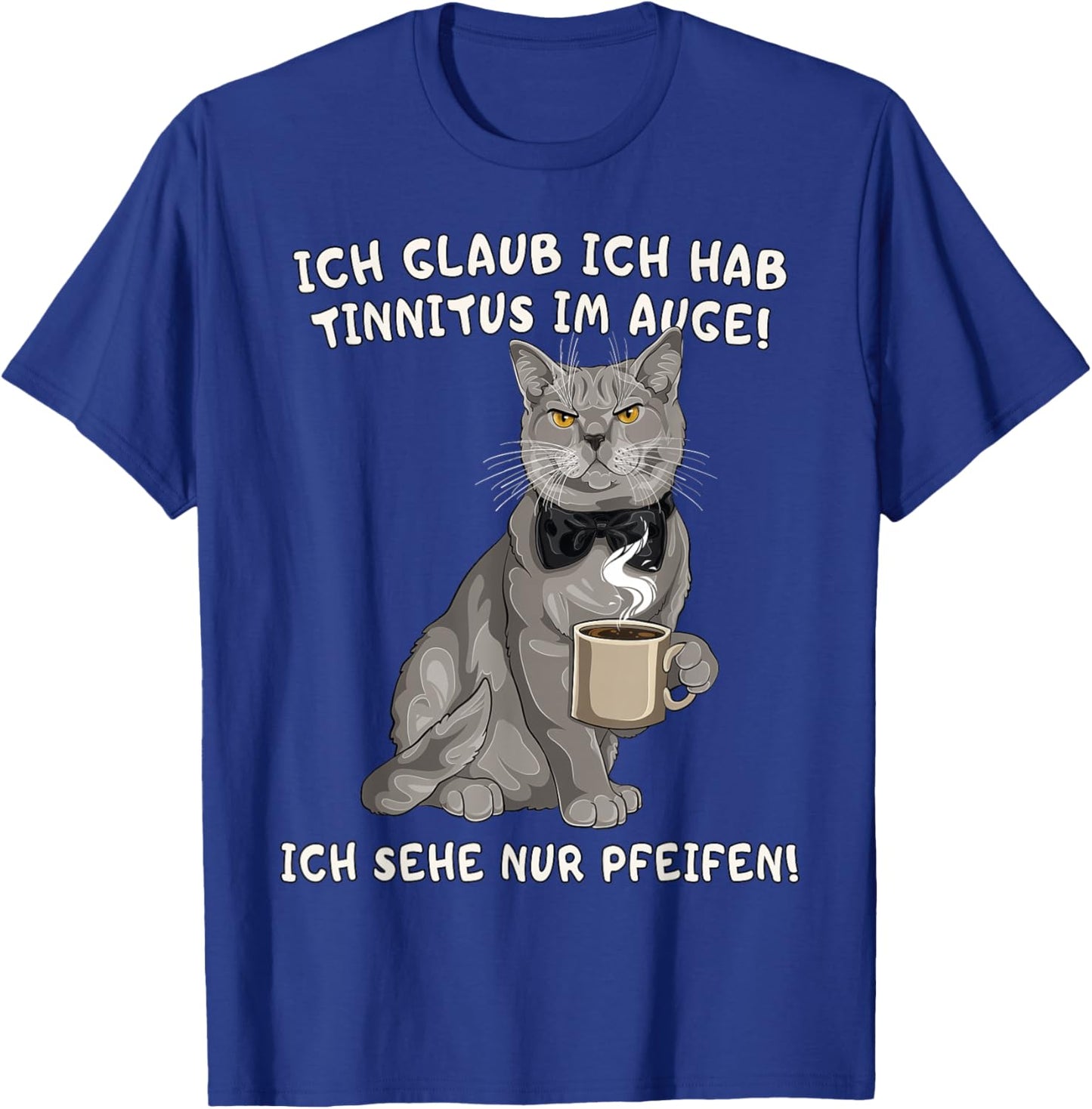 Sarkastische Katze Kaffee Büro Montag Humor lustig T-Shirt - T-Shirt | Royal