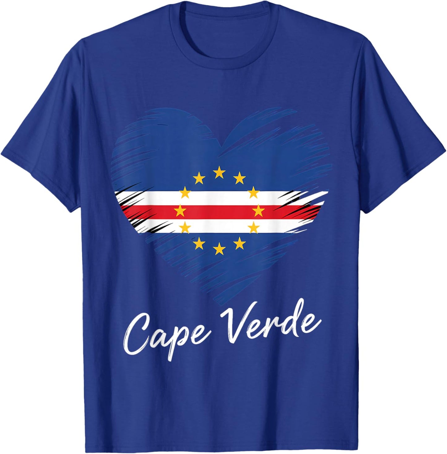 Cape Verde Flag Cabo Verde Cape Verdean Roots T-Shirt - T-Shirt | Royal