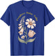 Foxglove Daisy Tulip Vintage Flower Arrangement Wildflower T-Shirt - T-Shirt | Royal