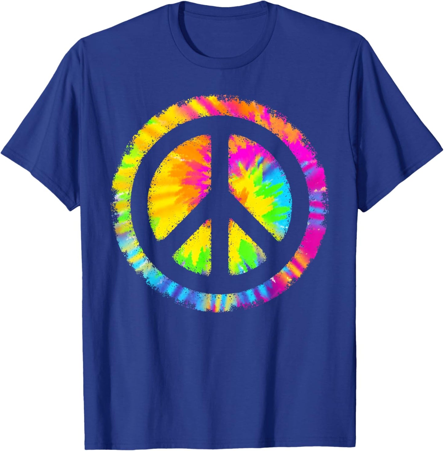 Tie-Dye Peace Sign Hippie T-Shirt - T-Shirt | Royal