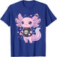 Cute Goth Axolotl Pastel Kawaii Emo Axolotl Punk Women Girls T-Shirt - T-Shirt | Royal