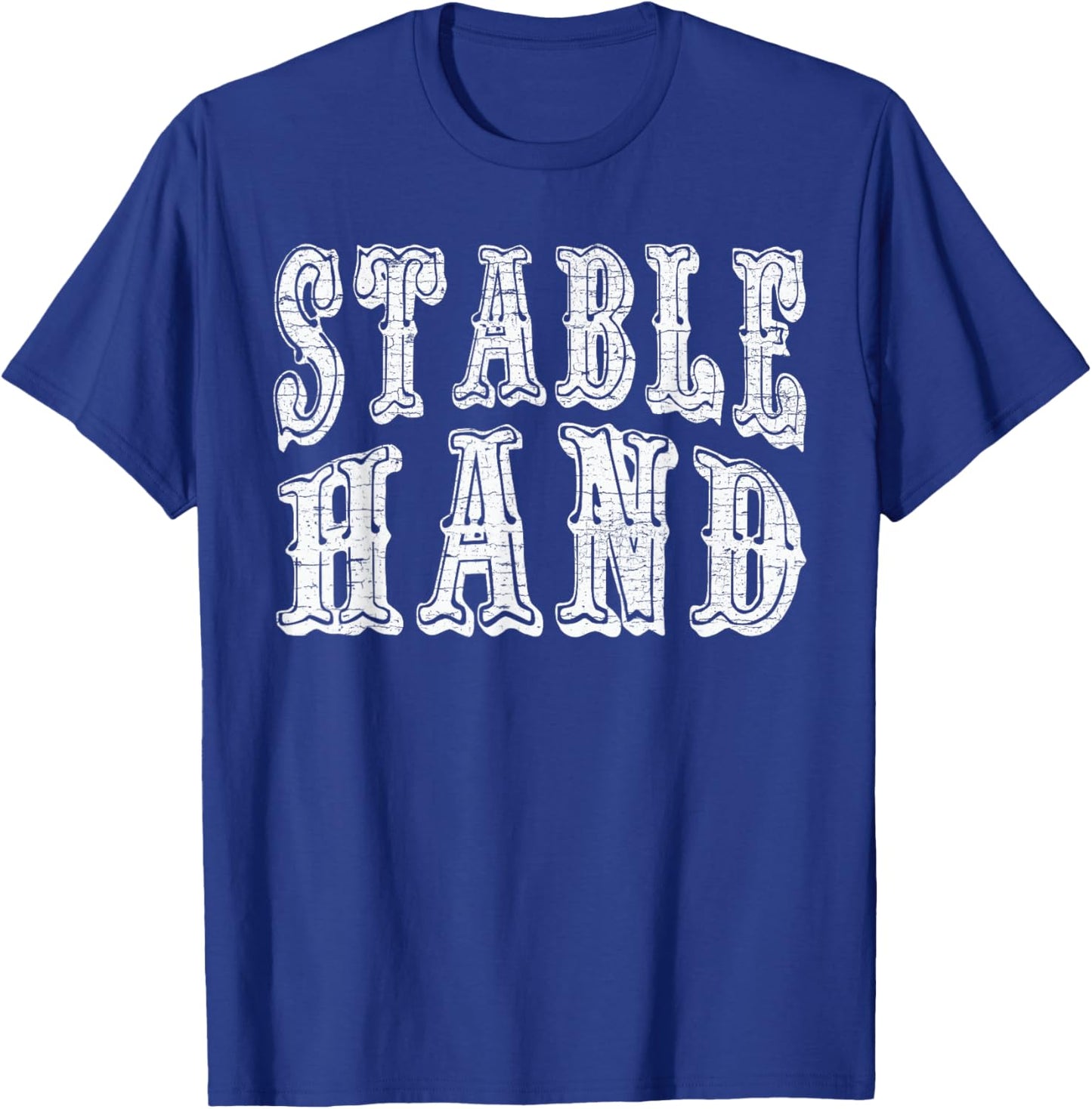Stable Hand Vintage Western Style Country Farm Worker T-Shirt - T-Shirt | Royal