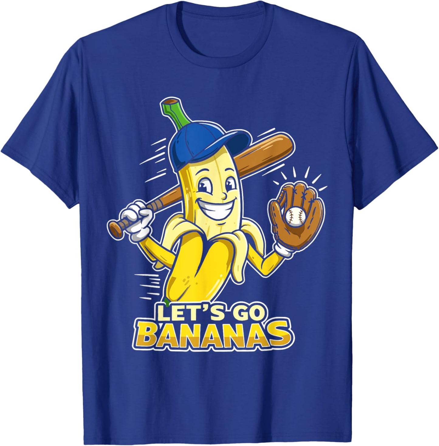 Funny Banana Shirts Gift Fruit Lovers Boys Lets Go Bananas T-Shirt - T-Shirt | Royal