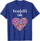 Confetti in Heart Fancy Dress Carnival Confetti Costume Outfit T-Shirt - T-Shirt | Royal