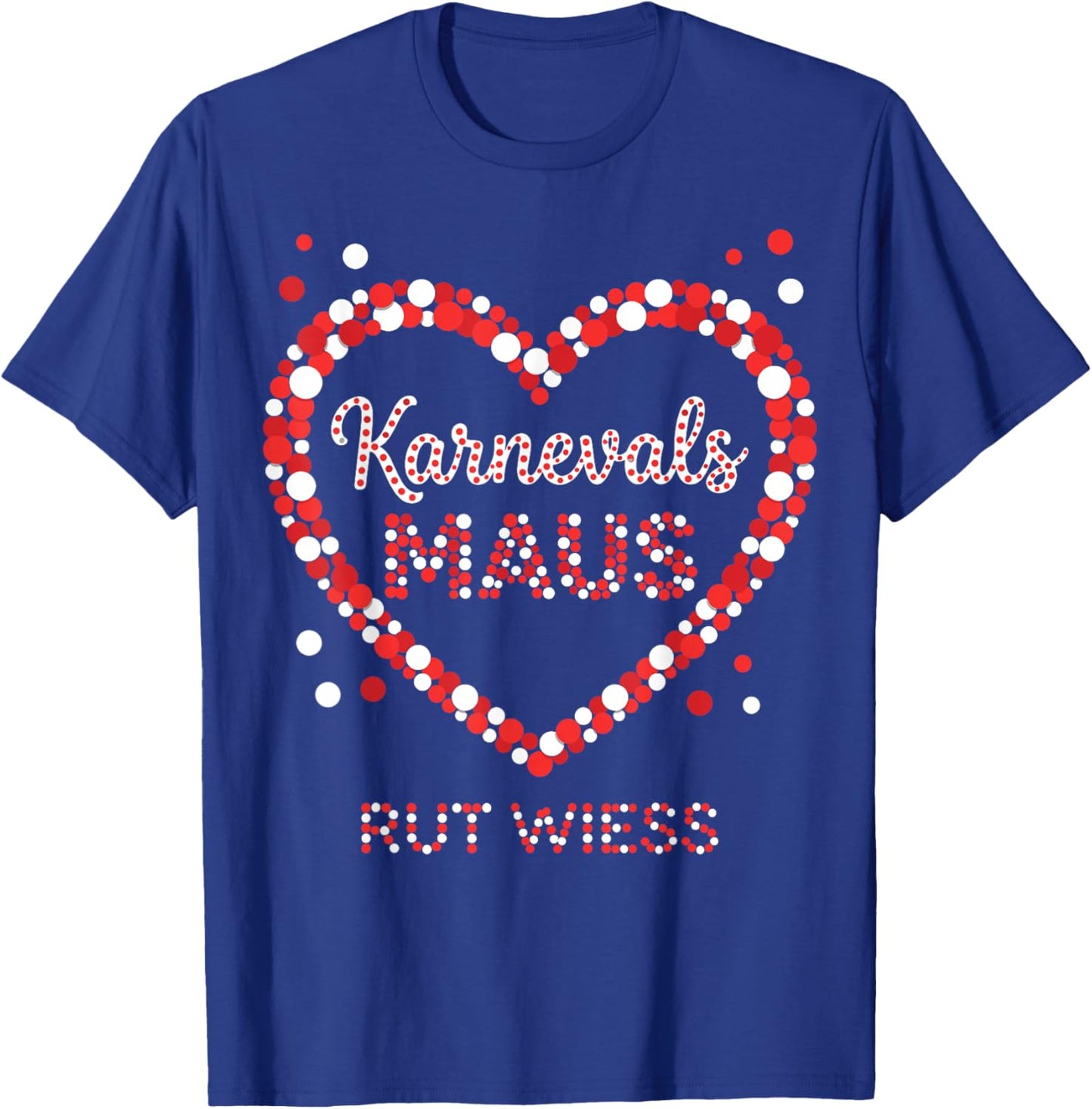 Carnival Mouse Heart Rut Wess Cologne Women's Fancy Dress T-Shirt - T-Shirt | Royal