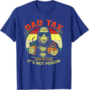 Skeleton Papa Halloween Dad Tax Making Sure Not Poison T-Shirt - T-Shirt | Royal