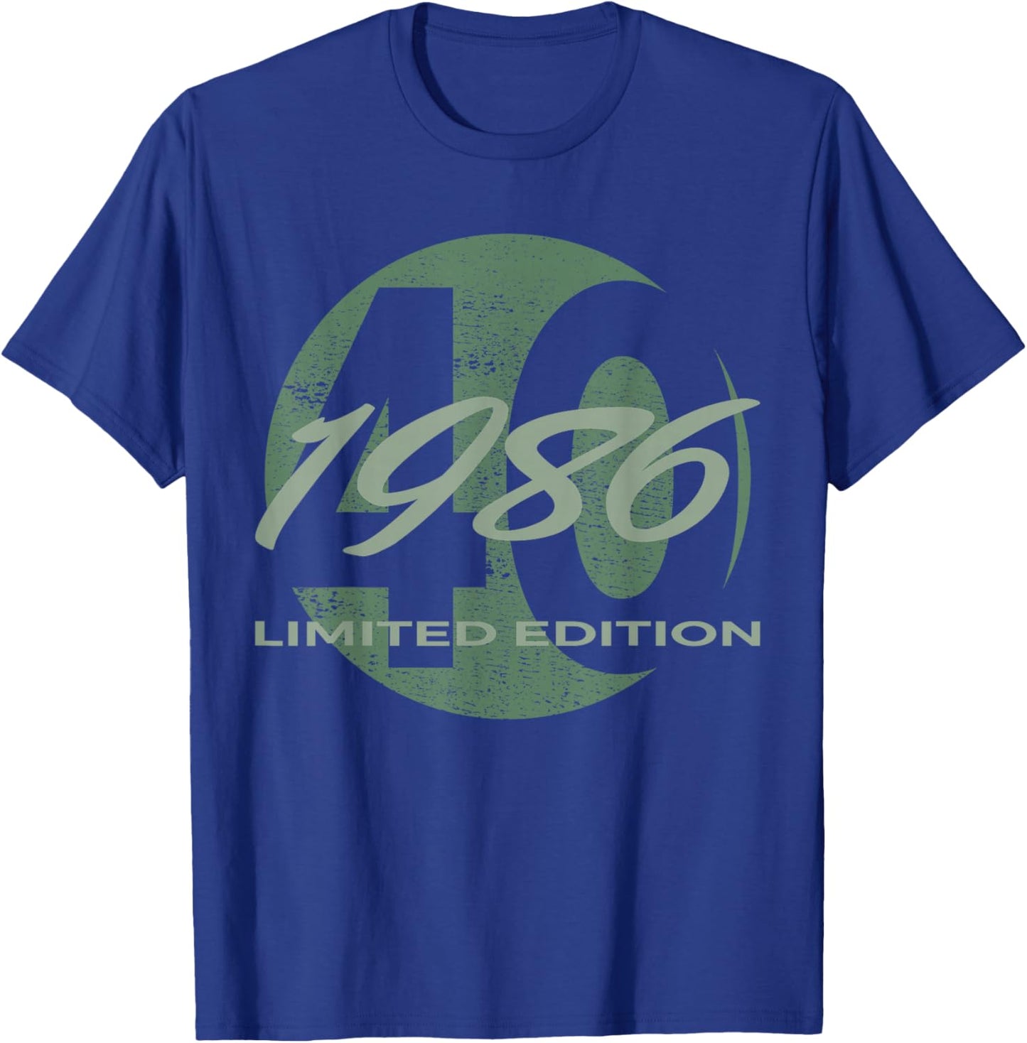 40th Birthday Man Woman 40 Years 1986 Funny Gift T-Shirt - T-Shirt | Royal