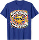 Retro Sunshine Summer 70s Aesthetic Sunflower Rainbow Boho T-Shirt - T-Shirt | Royal