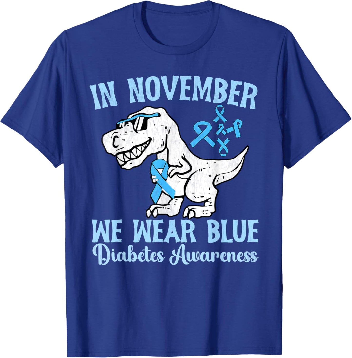 In November We Wear Blue Diabetes Awareness Toddler Kids boy T-Shirt - T-Shirt | Royal