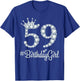 59 BirthdayGirl 59 Years Old Happy 59th Birthday Girl T-Shirt - T-Shirt | Royal