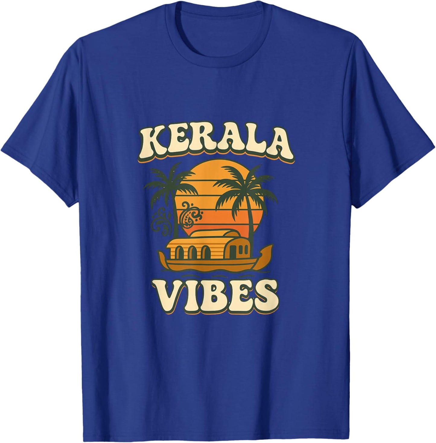 Kerala Vibes Retro Design T-Shirt - T-Shirt | Royal