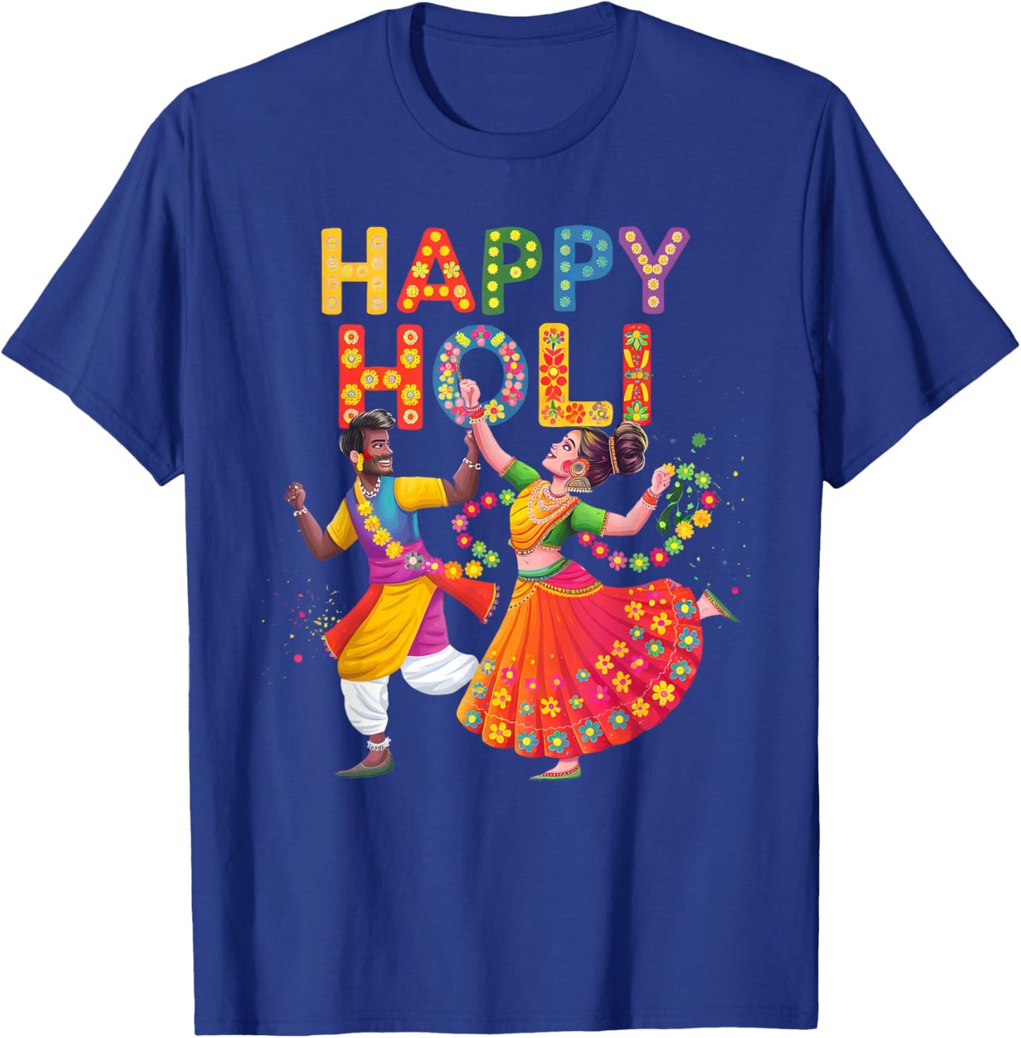 Happy Holi Funny Festival Colors India Hindu Kids Women T-Shirt - T-Shirt | Royal