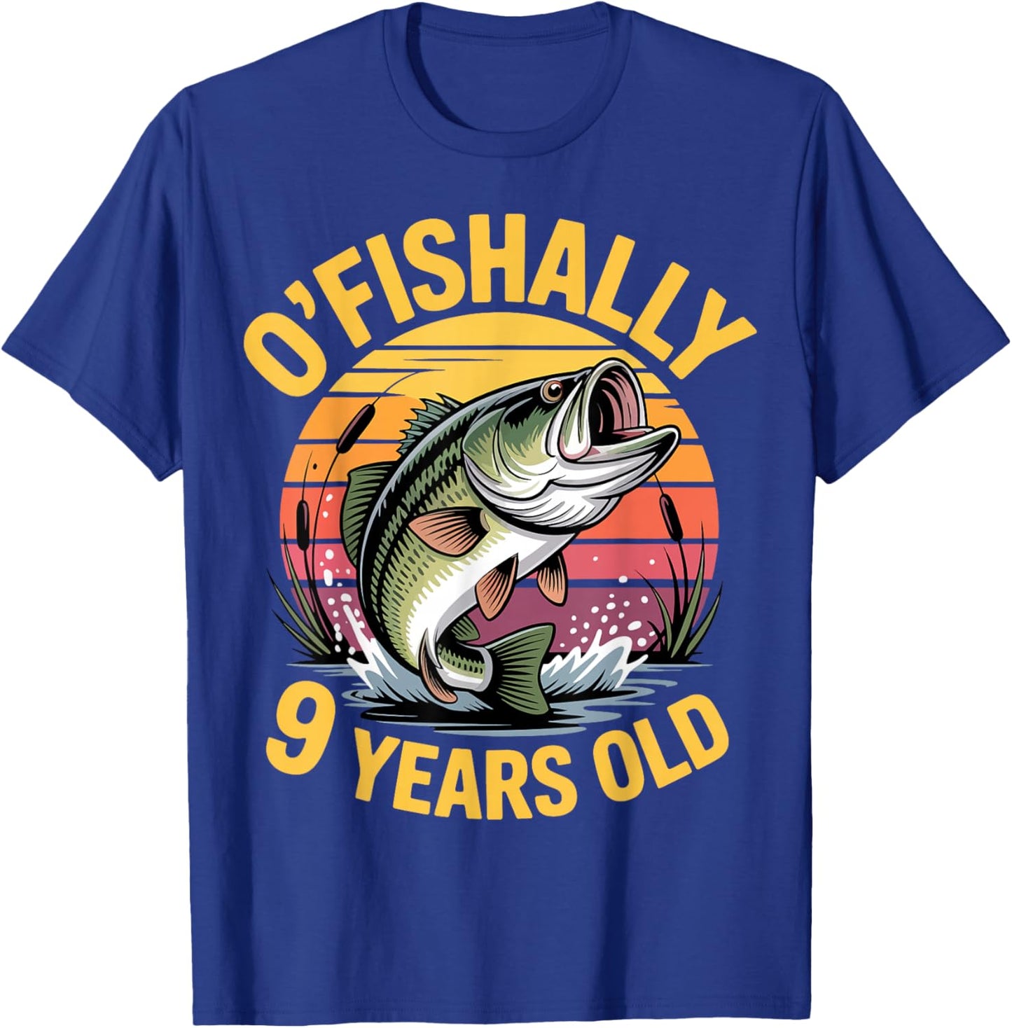 Ofishally 9 Birthday T-Shirt - T-Shirt | Royal