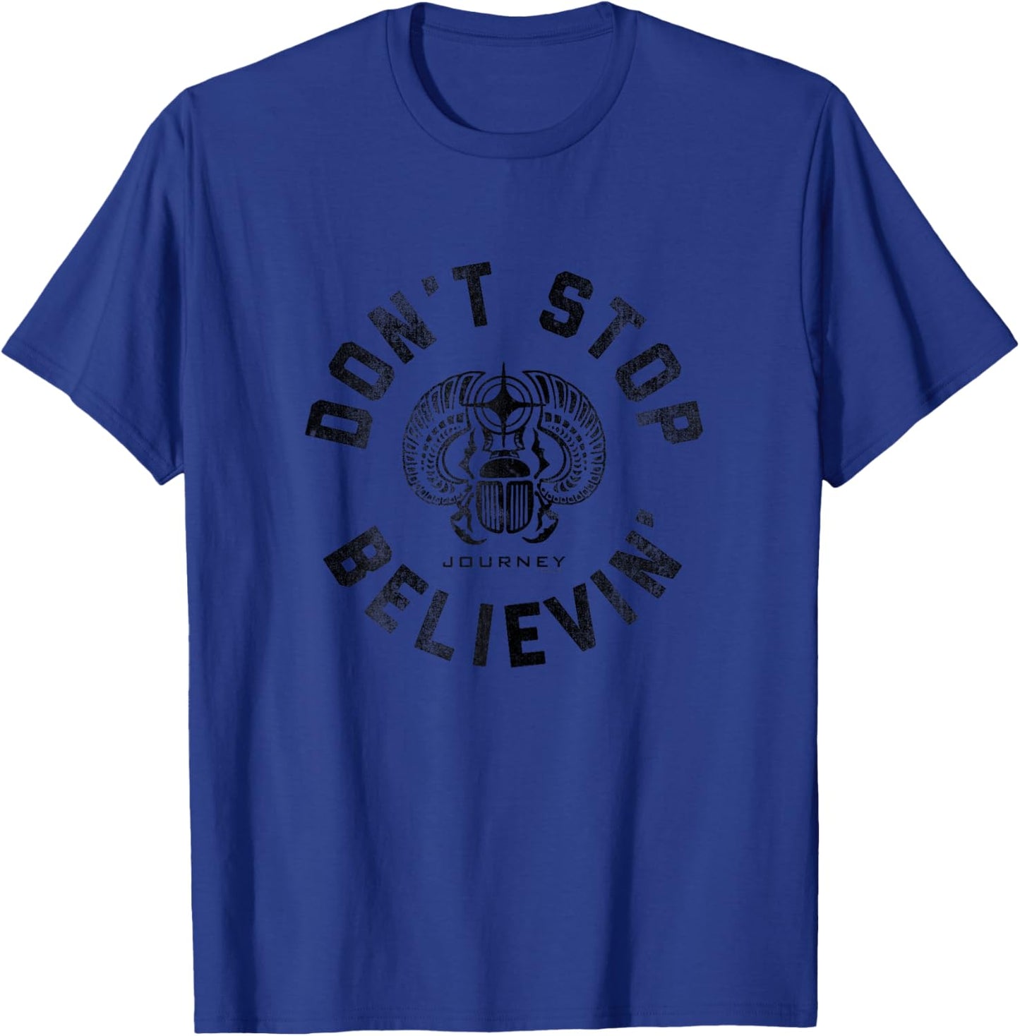 Journey Band Don't Stop Believin' Scarab Vintage Band T-Shirt - T-Shirt | Royal