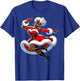 African Santa Wife Dancing African American Christmas T-Shirt - T-Shirt | Royal