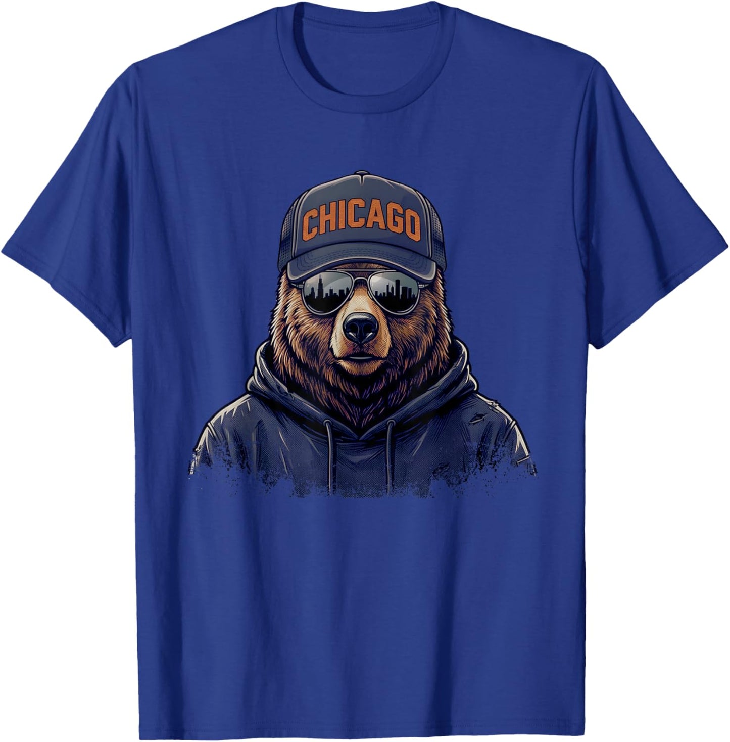 Chicago Vintage Classic Skyline Style Kids T-Shirt - T-Shirt | Royal