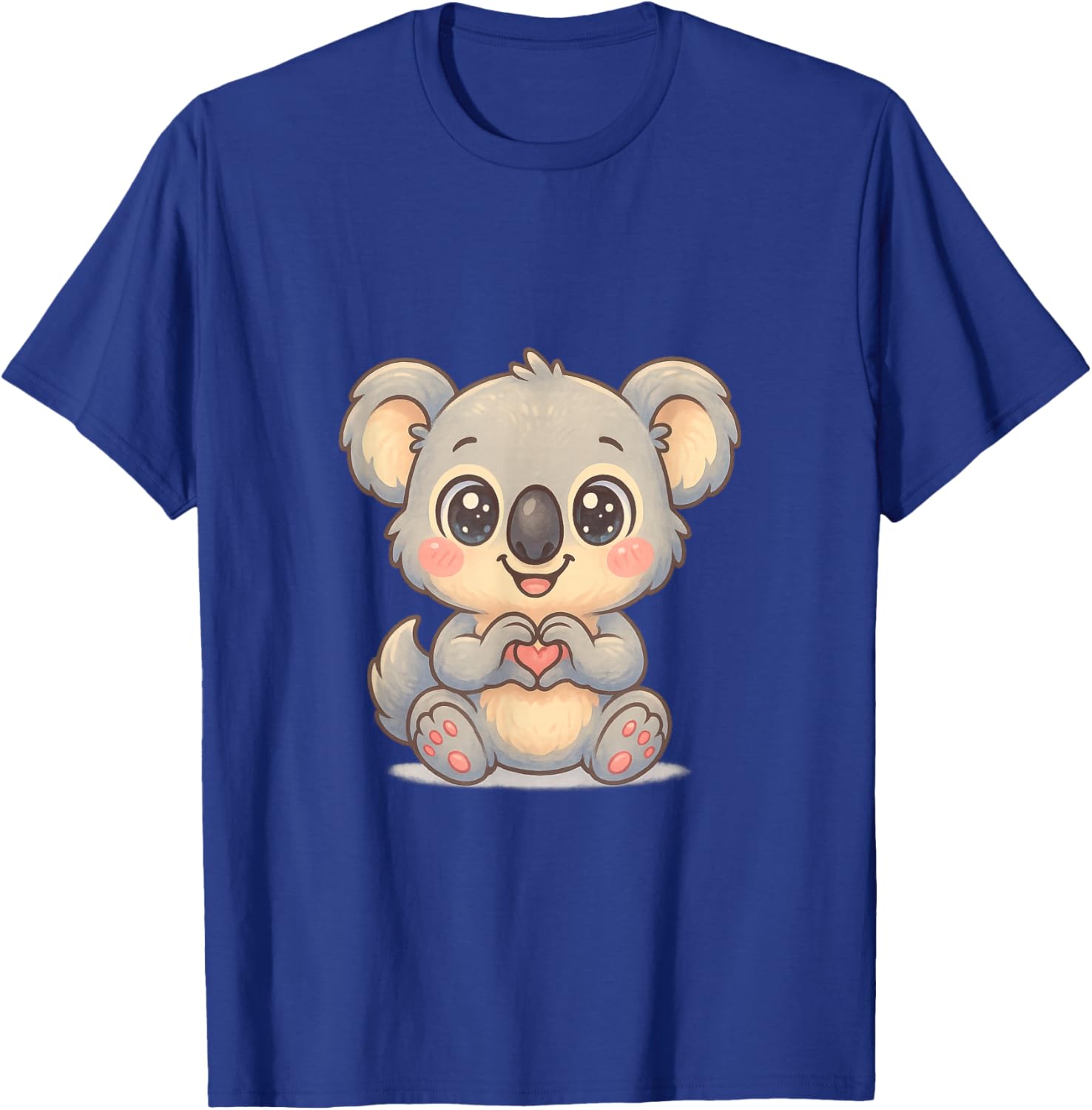 Cute Koala Heart Love Valentine Kids T-Shirt - T-Shirt | Royal