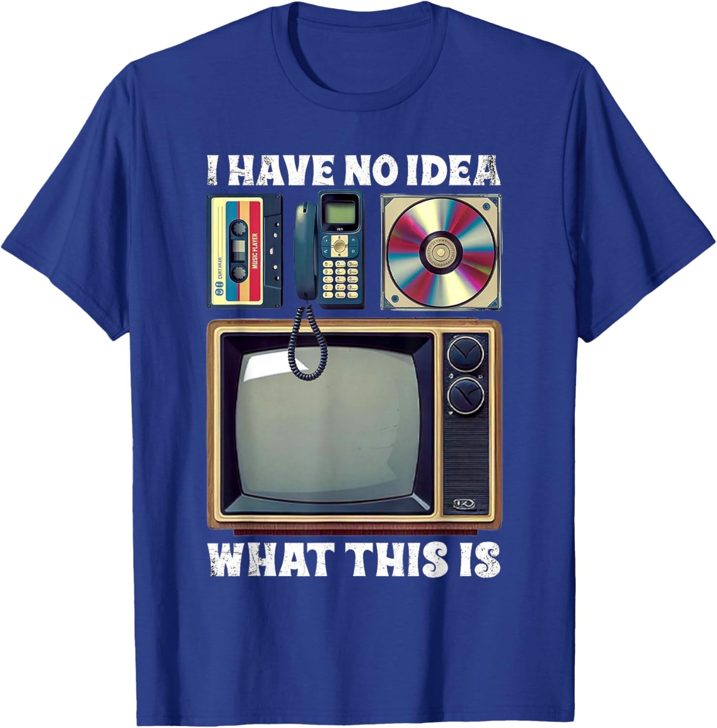 I Have No Idea What This is Kids 70s 80s 90s Outfit Theme T-Shirt - T-Shirt | Royal
