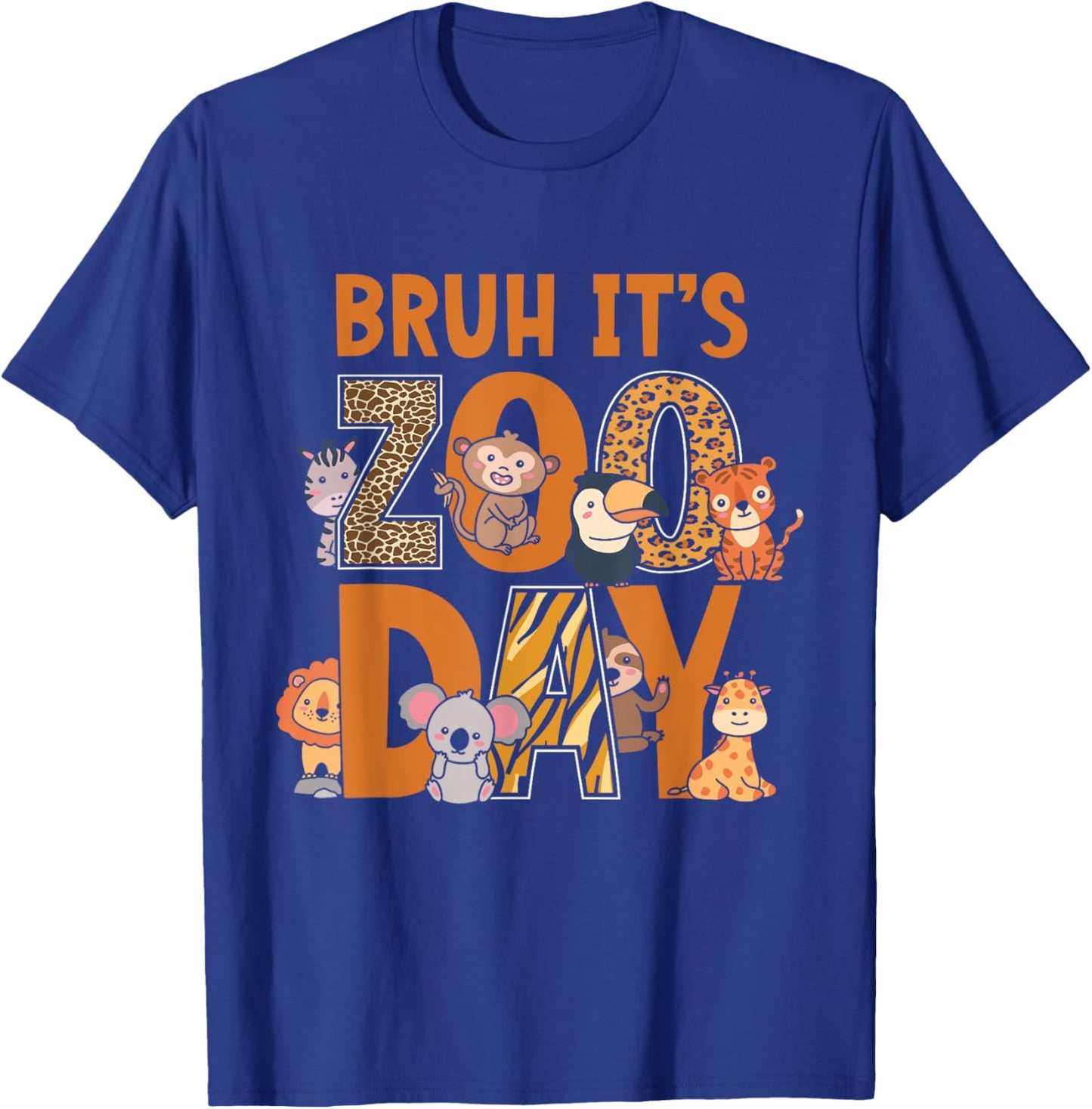 Funny Zoo Day Kids Bruh Its Zoo Day T-Shirt - T-Shirt | Royal