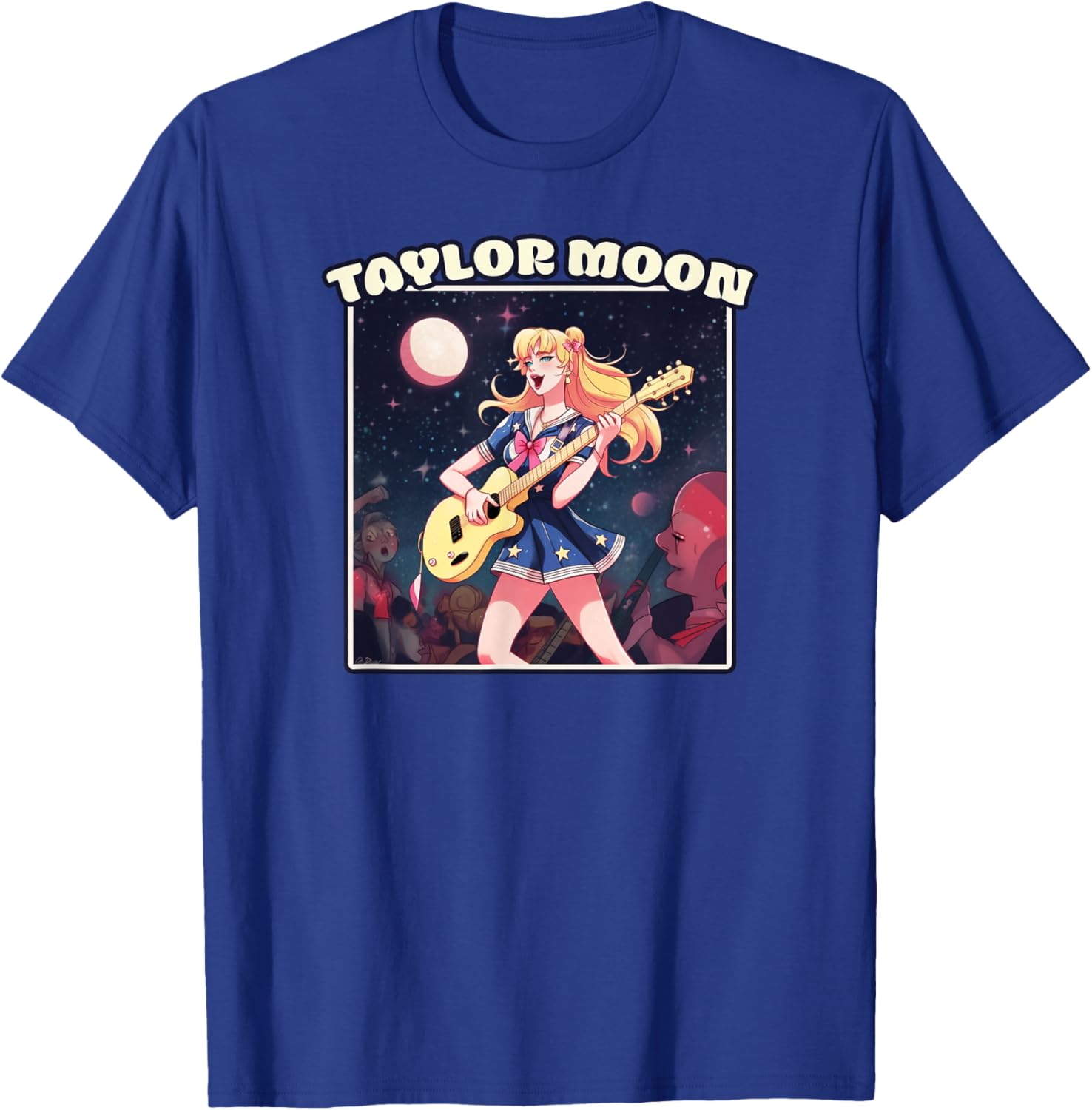 Awesome Taylor Moon | Parody | Rockstar Anime T-Shirt - T-Shirt | Royal