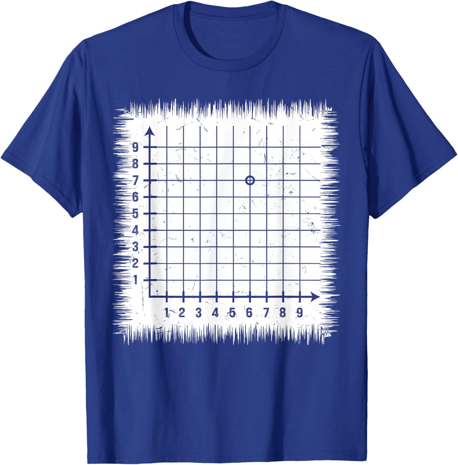 Funny Math Coordinate 67 Meme Six Seven Geometry Teacher T-Shirt - T-Shirt | Royal