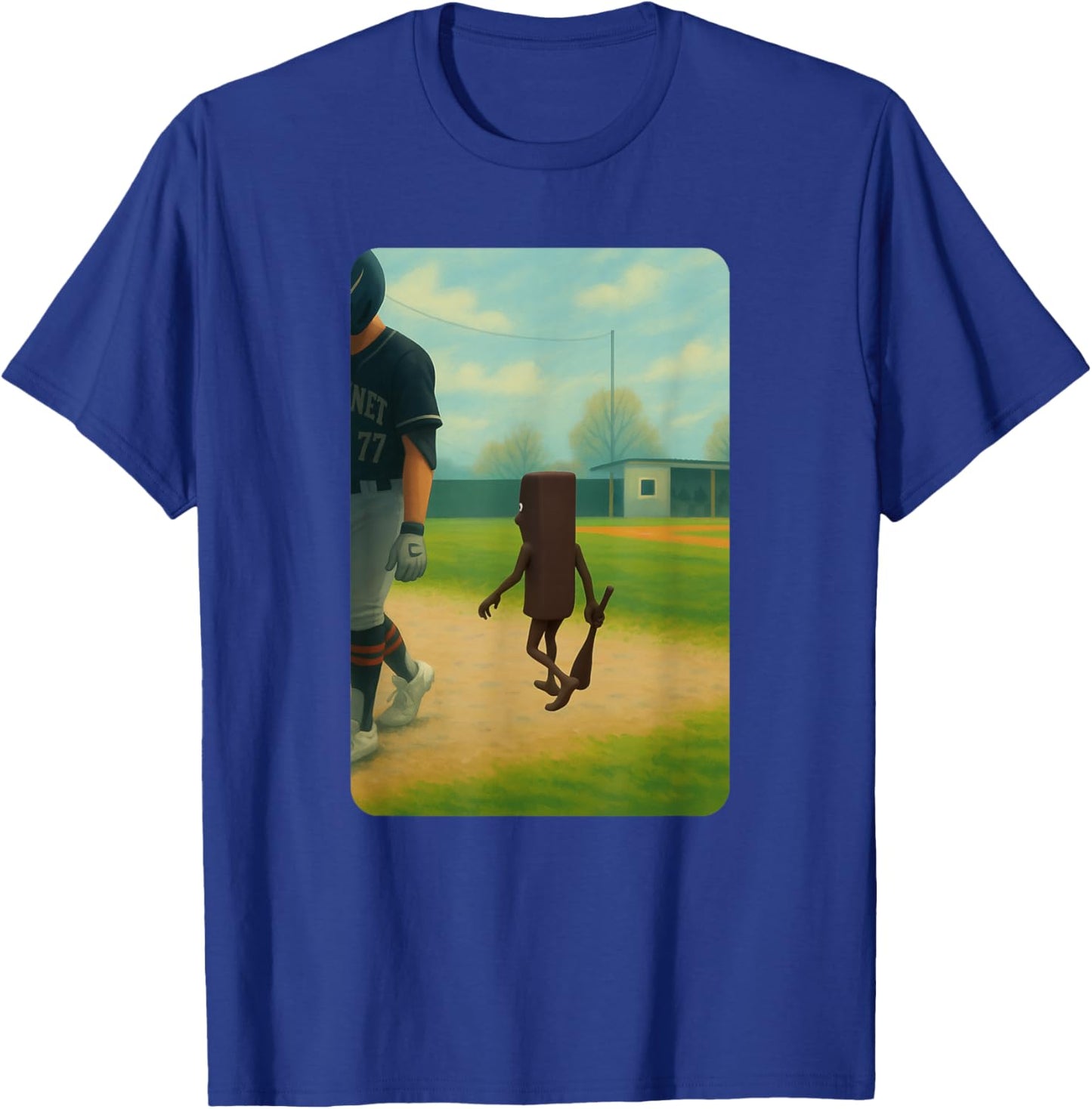 Tung Tung Tung Sahur Baseball Meme T-Shirt - T-Shirt | Royal