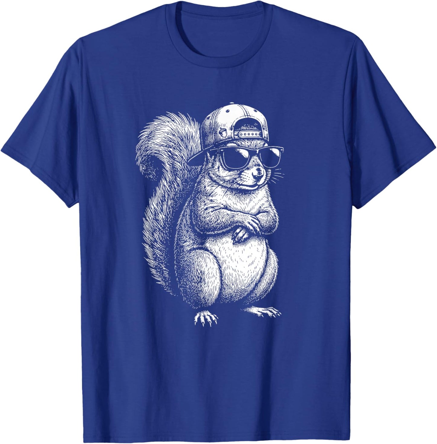Squirrel Sunglasses Cool Men Boy Squirrel T-Shirt - T-Shirt | Royal