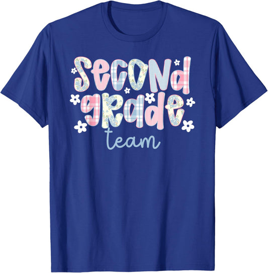 Second Grade Team 2nd Grade Teacher Second Grade Teacher T-Shirt - T-Shirt | Royal