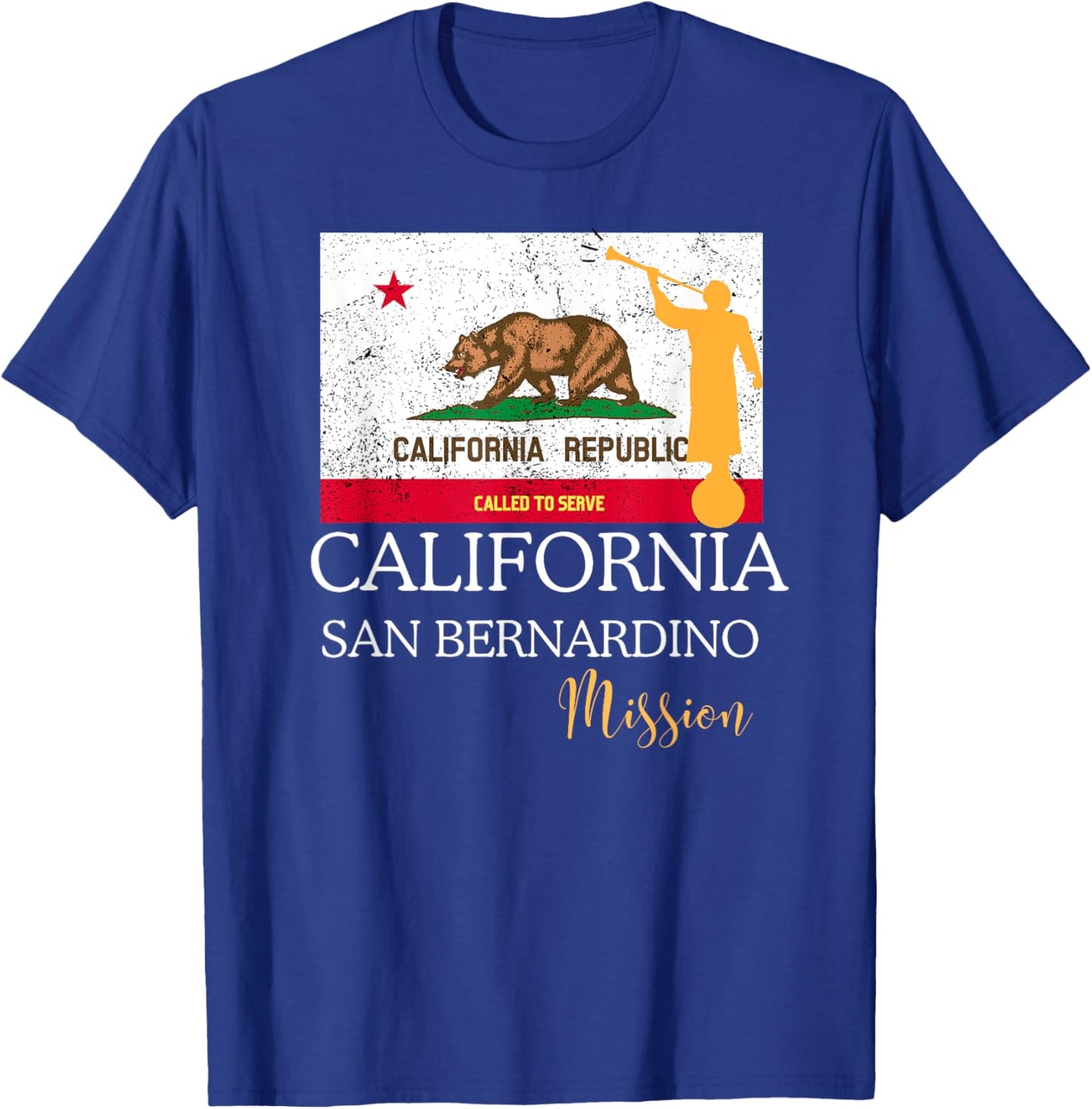 California San Bernardino Mormon LDS Mission Missionary T-Shirt - T-Shirt | Royal