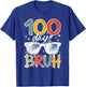 Bruh 100 Days Of School 100th Day Of School Kids Boys Girls T-Shirt - T-Shirt | Royal