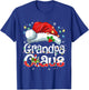 Grandpa Claus Shirt Christmas Lights Pajama Family Matching T-Shirt - T-Shirt | Royal
