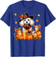 Poodle Thanksgiving Drinks Coffee Fall Leaves Pumpkins T-Shirt - T-Shirt | Royal