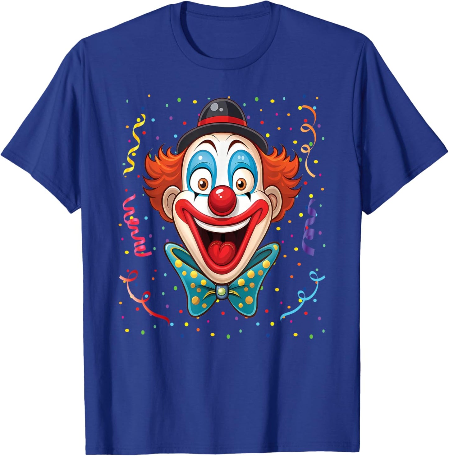 Carnival Clown Face Circus Costume Kids Men Women Carnivals T-Shirt - T-Shirt | Royal