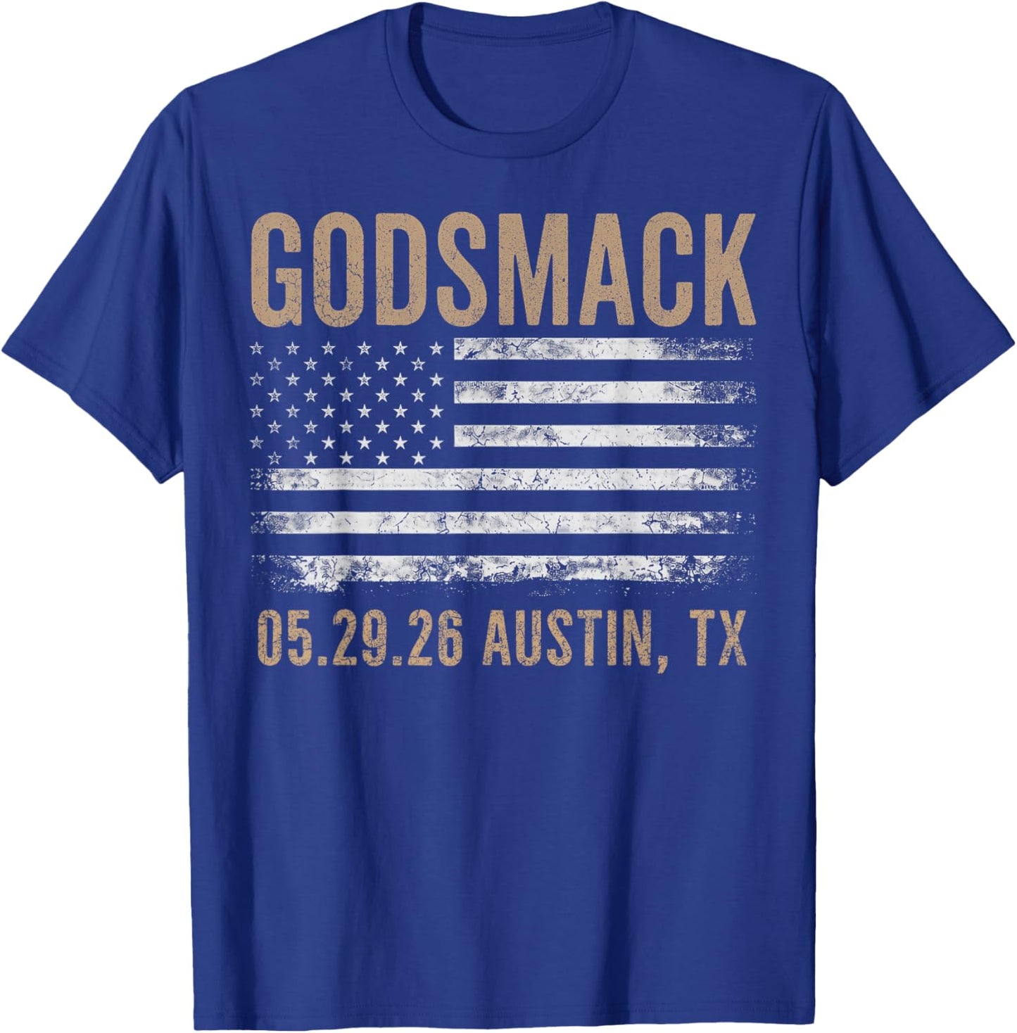 Godsmack The Rise of Rock 2026 Austin T-Shirt - T-Shirt | Royal