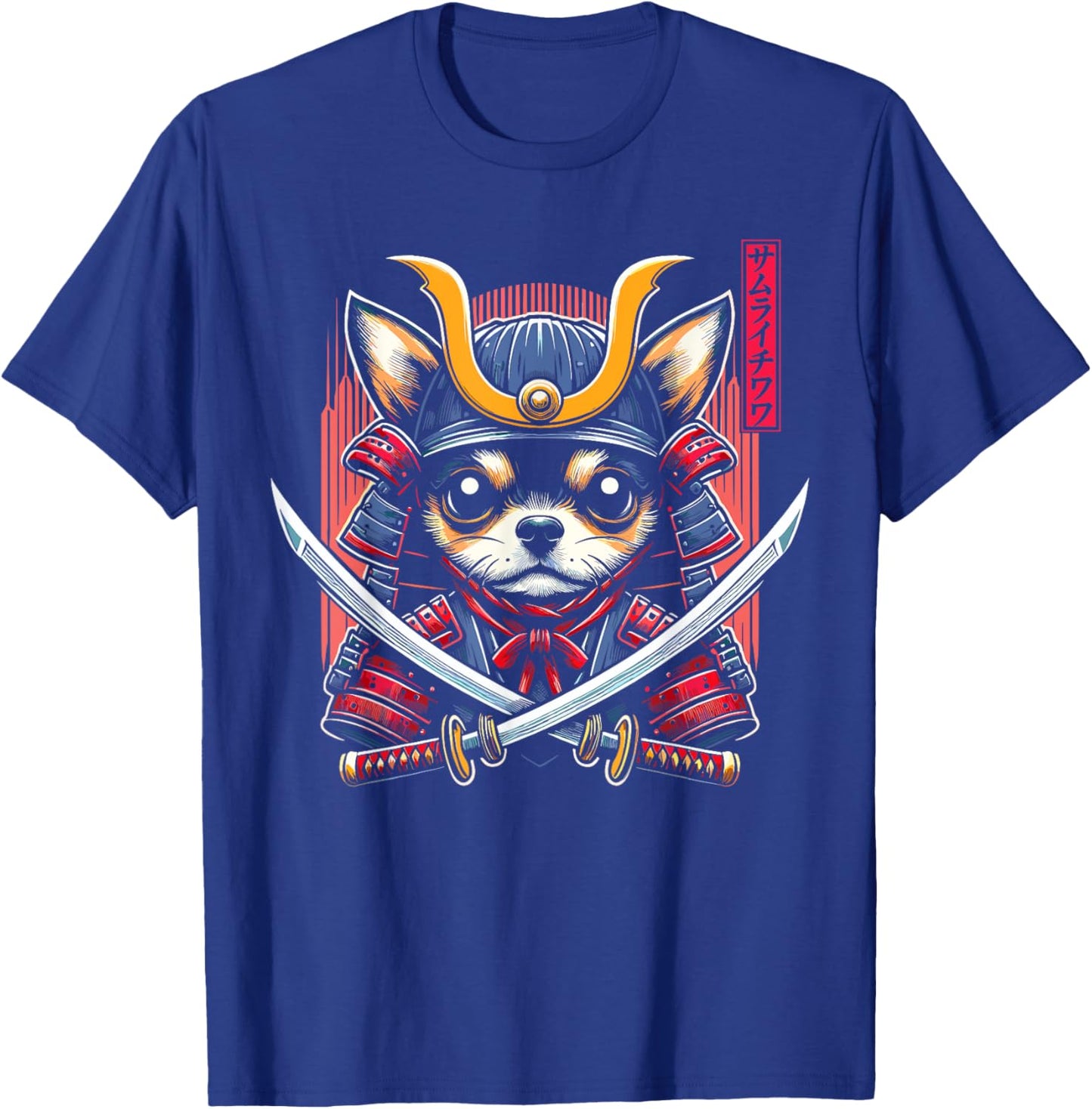 Japanese Chihuahua Dog Samurai Men, Women, Kids T-Shirt - T-Shirt | Royal