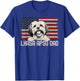 Best Dog Dad Ever American Flag - Lhasa Apso Dad T-Shirt - T-Shirt | Royal